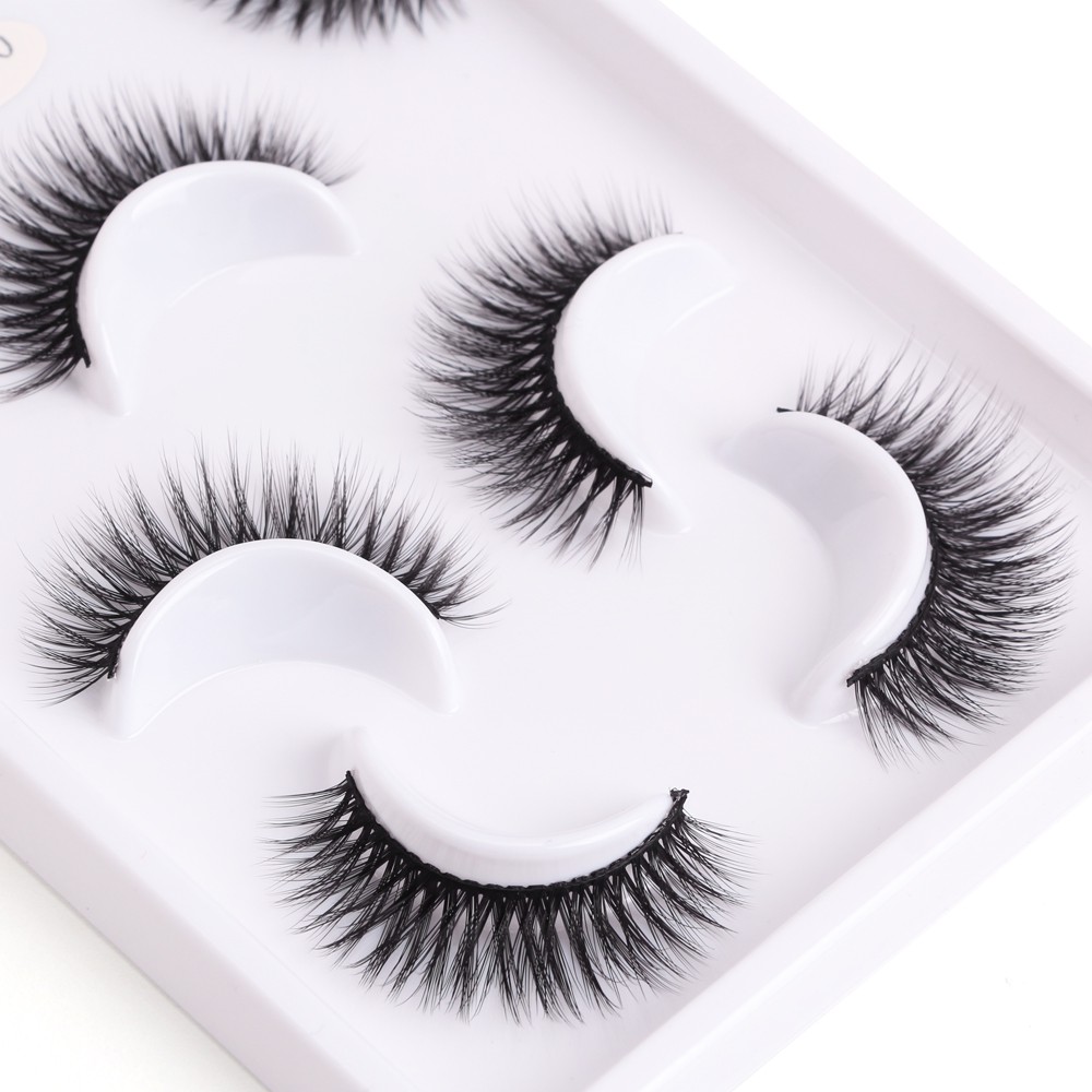 Bộ lông mi giả 3D MAGEFY 4 cặp lông mi tự nhiên