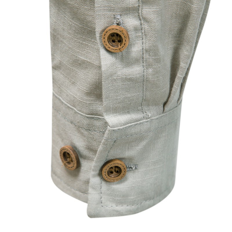 Áo Sơ Mi Nam Dài Tay Cổ Đứng Size Lớn M-5XL