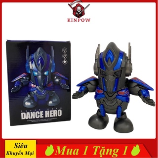Robot Dancer Đồ Chơi Hình Optimus Có Nhạc Vui Nhộn, Phát Sáng Lung Linh