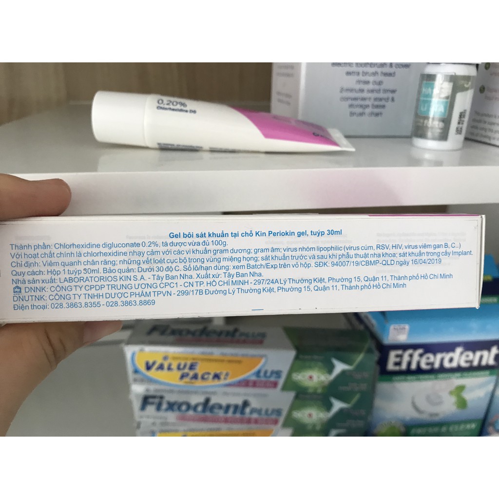 PerioKin Gel 30ml bôi nhiệt miệng, sát khuẩn nướu