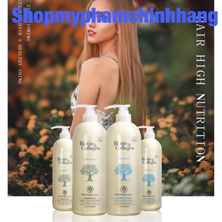 Cặp dầu gội xả cao cấp Biotin & Collagen 500ml chính hãng