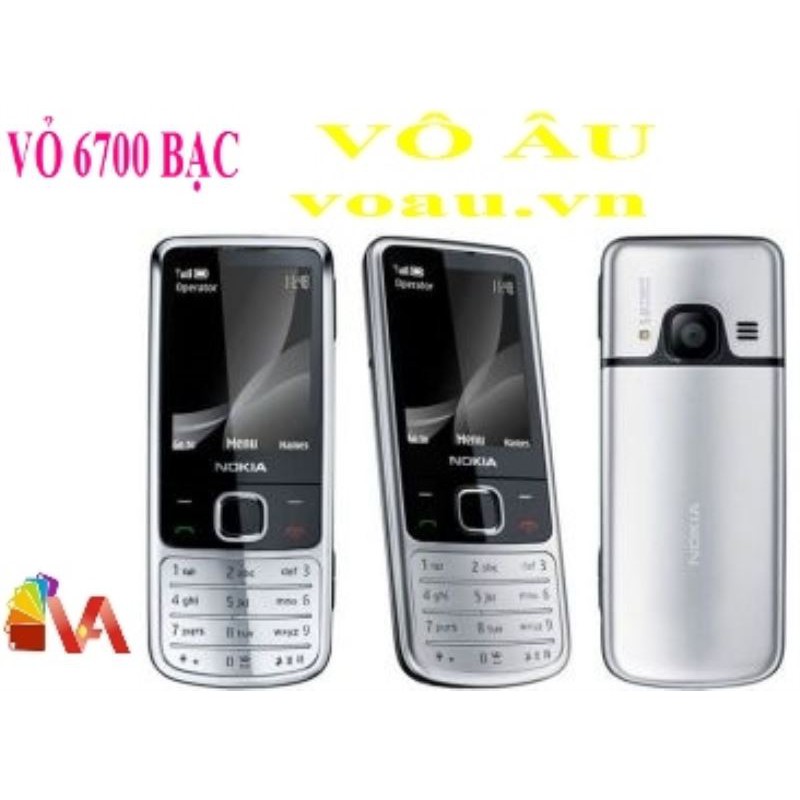 VỎ NOKIA 6700 MÀU BẠC