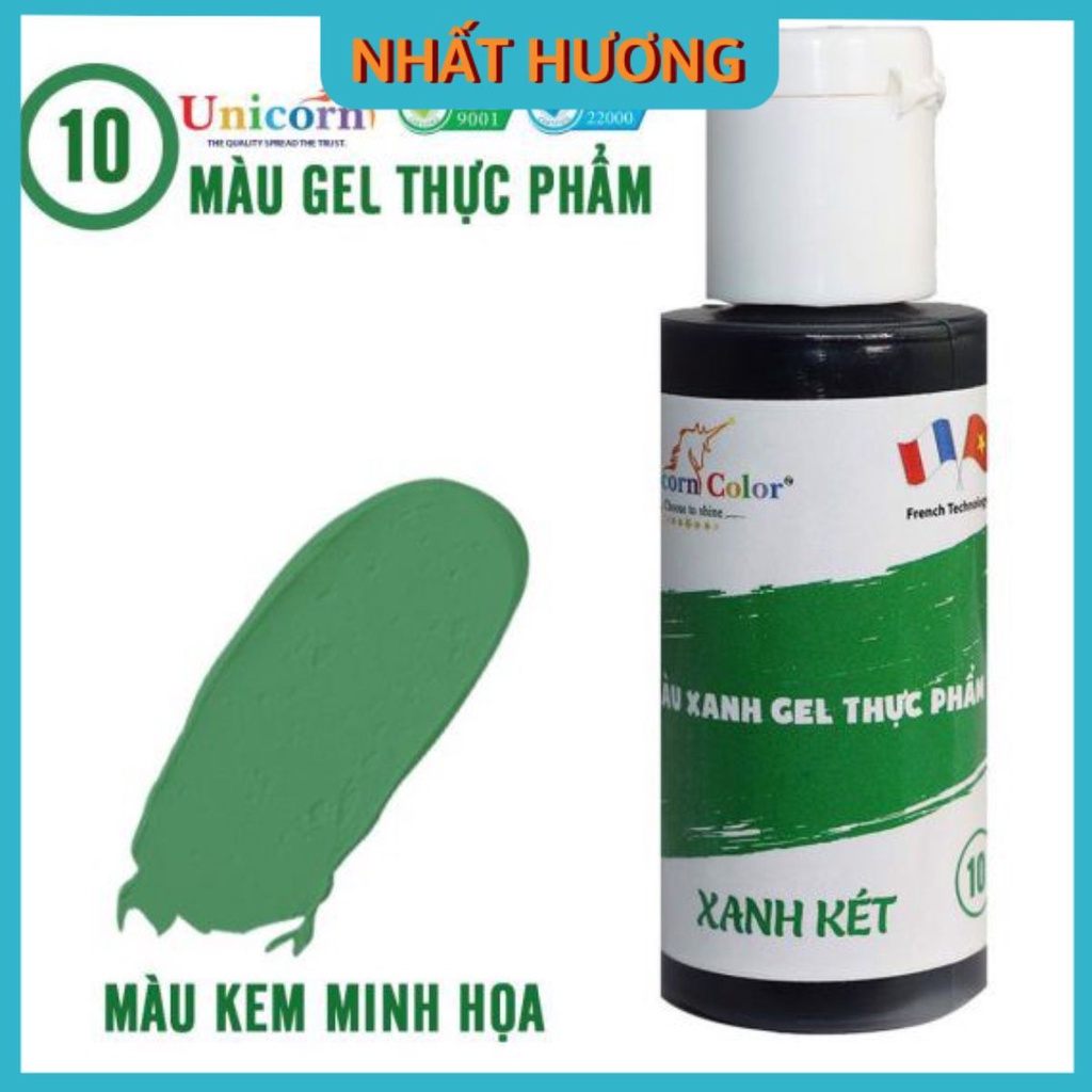 Màu Gel Xanh Két Unicorn D10 28gr