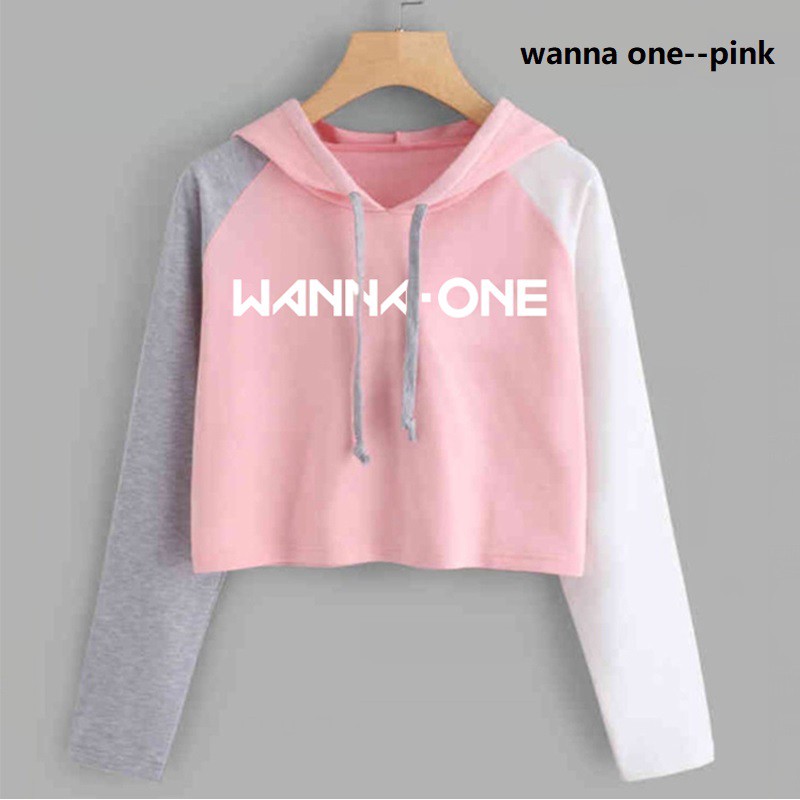 Mới Áo Hoodie In Hình Nhóm Nhạc Wanna One Monsta X Seventeen Twice