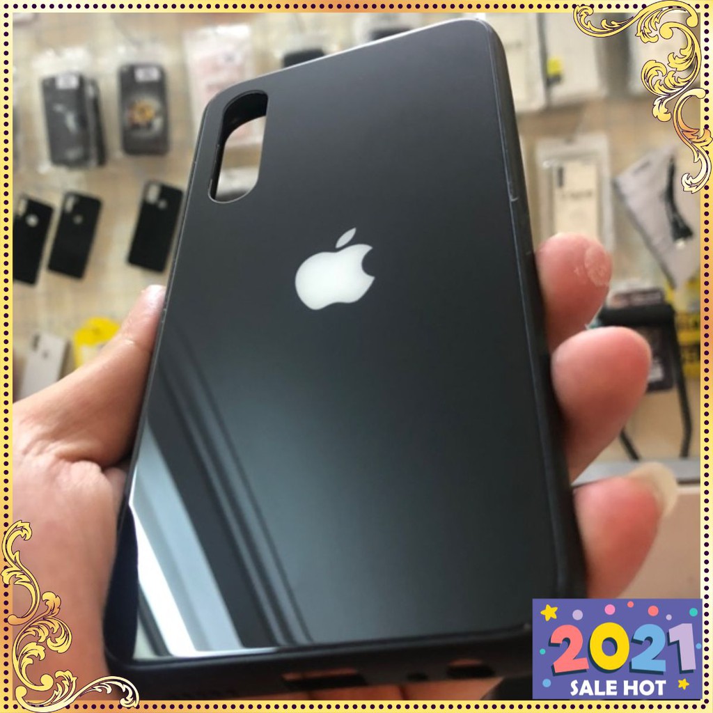 Vsmart - Ốp lưng kính logo Táo Vsmart Live, Active 3, Joy 3, Star