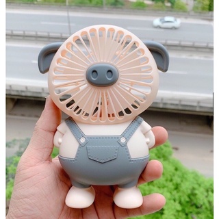 Quạt Tích Điện Mini cầm Tay Cute Fan Lovely Cat Hoạt Hình Quạt Liên Tục Hơn 1 Giờ Cho Bé