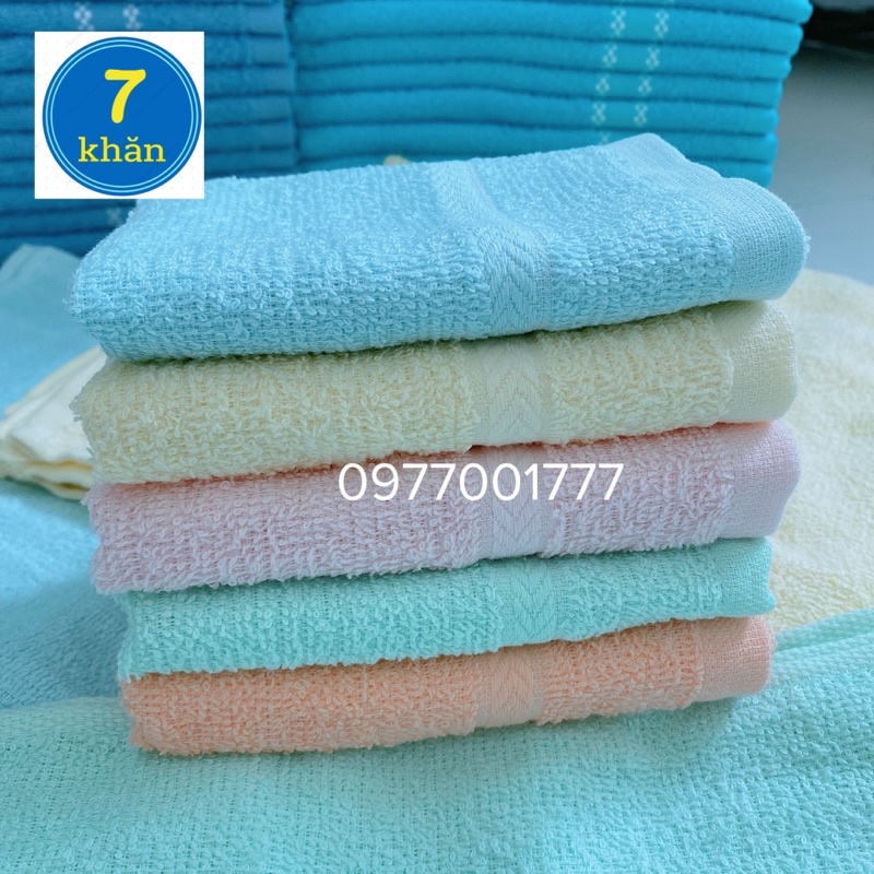 Khăn mặt Hải Cẩu Phong Phú 100% cotton Mẫu mới Tông Pastel nhẹ nhàng - 28x42cm