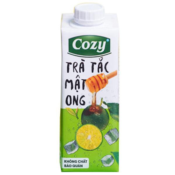 [Giá sỉ] Trà cozy [1 lốc 4 hộp] đủ 3 vị trà đào xả , trà vải , trà tắc mật ong