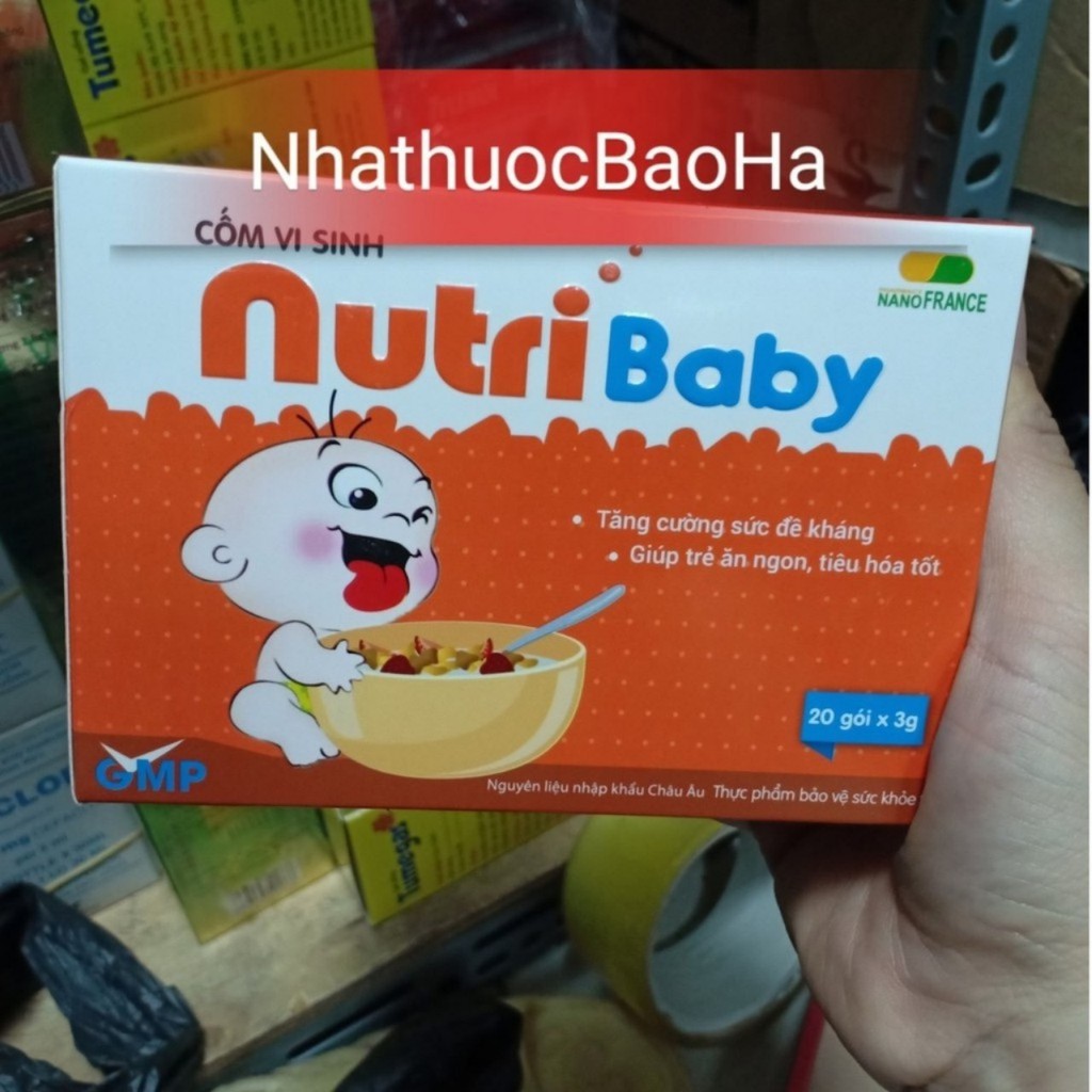 Cốm vi sinh NUTRIBABY cho bé biếng ăn chậm lớn