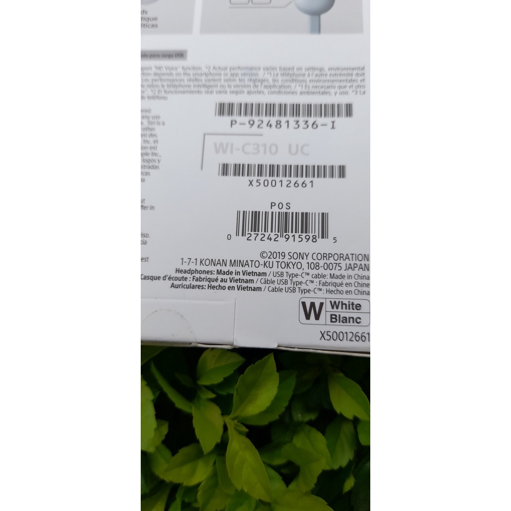Tai nghe bluetooth thể thao Sony WI-C310 chính hãng - Bảo hành 12 tháng 1 đổi 1
