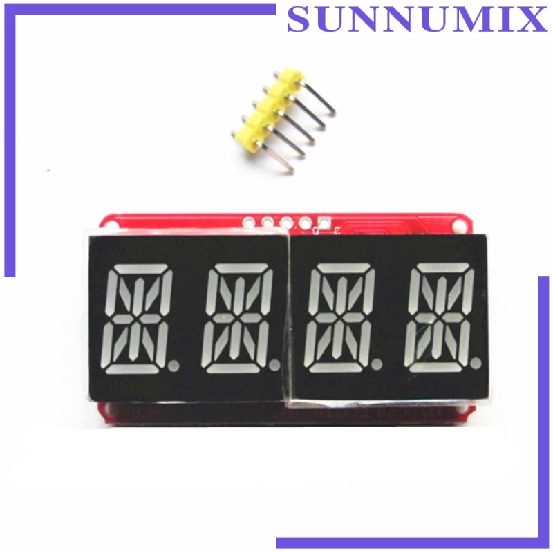 1 Mô Đun Đồng Hồ Điện Tử 1 Số 0.54in I2C Có Màn Hình Led Kỹ Thuật Số