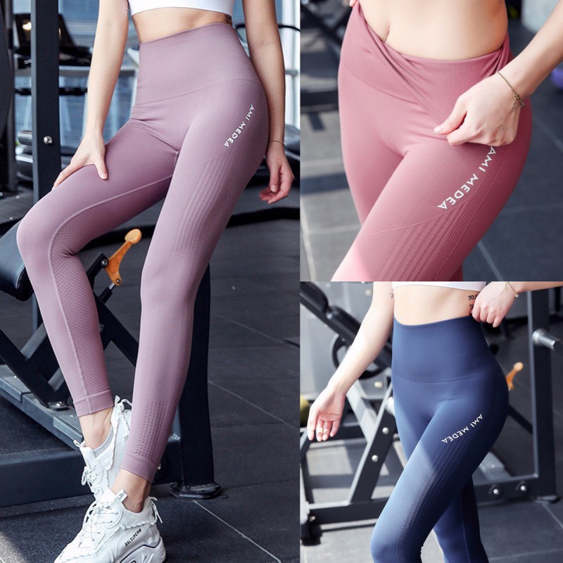 Quần dài tập yoga nữ lưng cao ôm dáng - quần legging tập gym nữ cao cấp - Q01