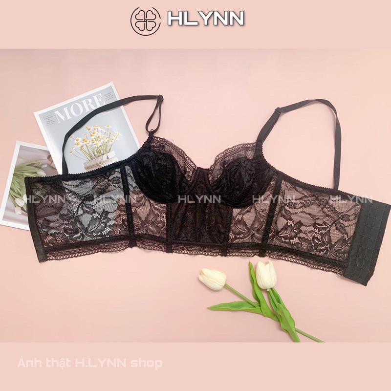 Áo lót ren có gọng áo corset ren đen m139a | BigBuy360 - bigbuy360.vn