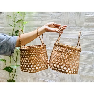 Giỏ lủng, giỏ mây tre trang trí, cắm hoa