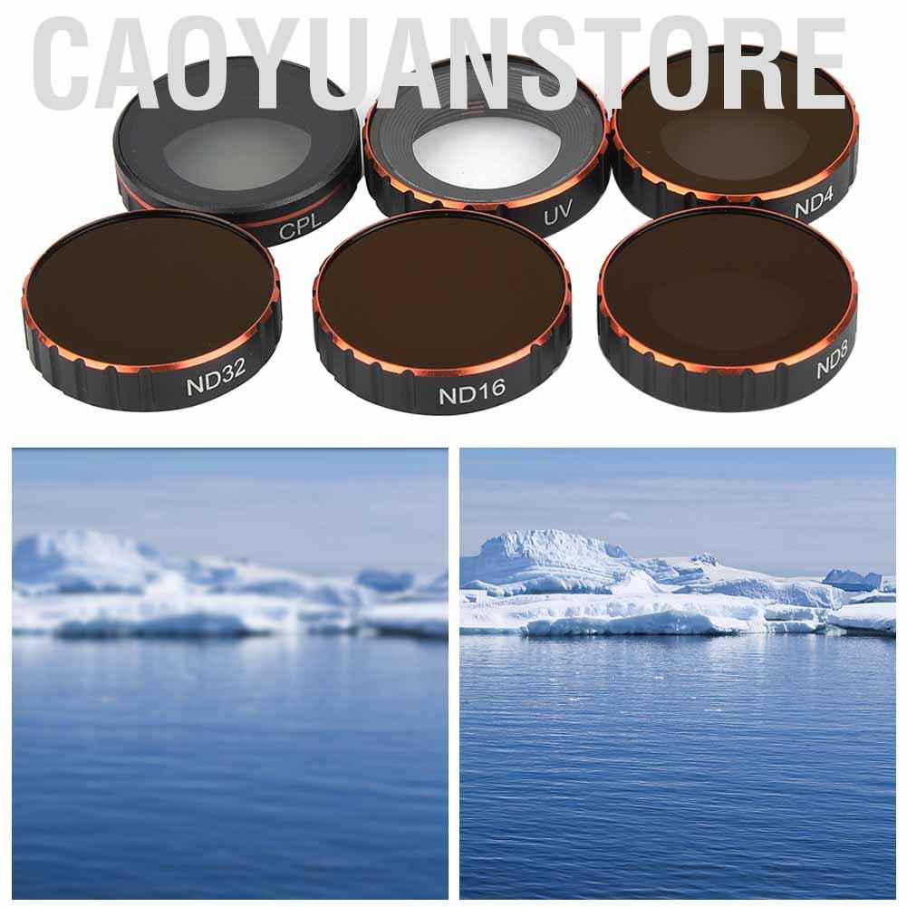 Bộ 6 kính lọc cho máy ảnh DJI Osmo Action UV / CPL ND4 ND8 ND16 ND32 | BigBuy360 - bigbuy360.vn