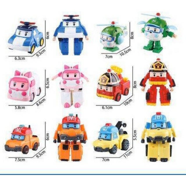 Đồ chơi LEGO biến hình biệt đội Robocar Poli 2 trong 1 cho bé cao cấp