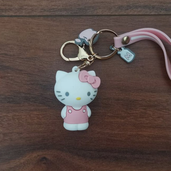 HCM - Móc khóa kute hoạt hình Hello Kitty Ếch xanh dễ thương