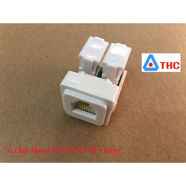 Bộ ổ cắm mạng, thoại sino S19 cao cấp