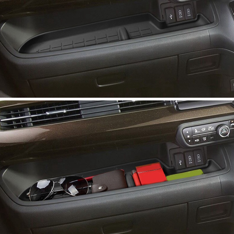 Tấm lót ly chống trượt bên trong nội thất màu đen Tấm lót ly cho Honda N-BOX NBOX JF3 JF4 2017 ' Tấm lót lưu trữ điều khiển trung tâm