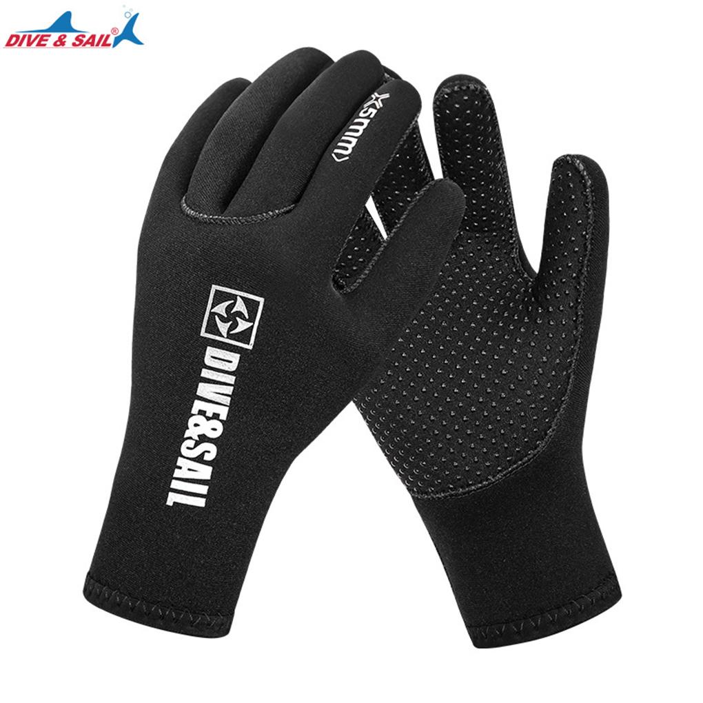 Găng Tay Lặn Giữ Ấm Chống Gió Dày 5MM