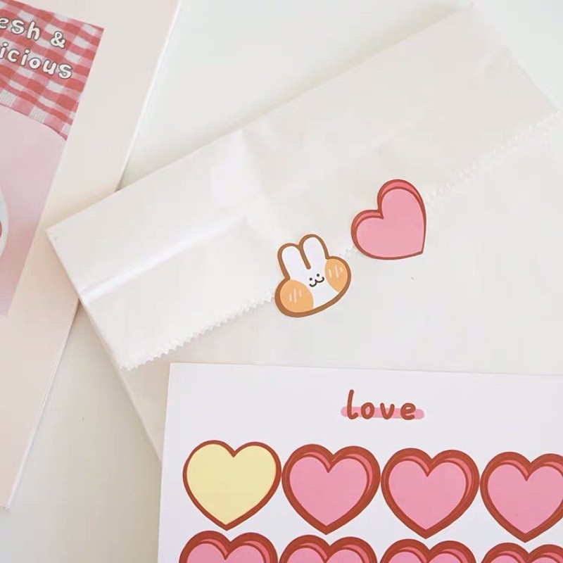 Sticker dán tranh ảnh, postcard ngộ nghĩnh