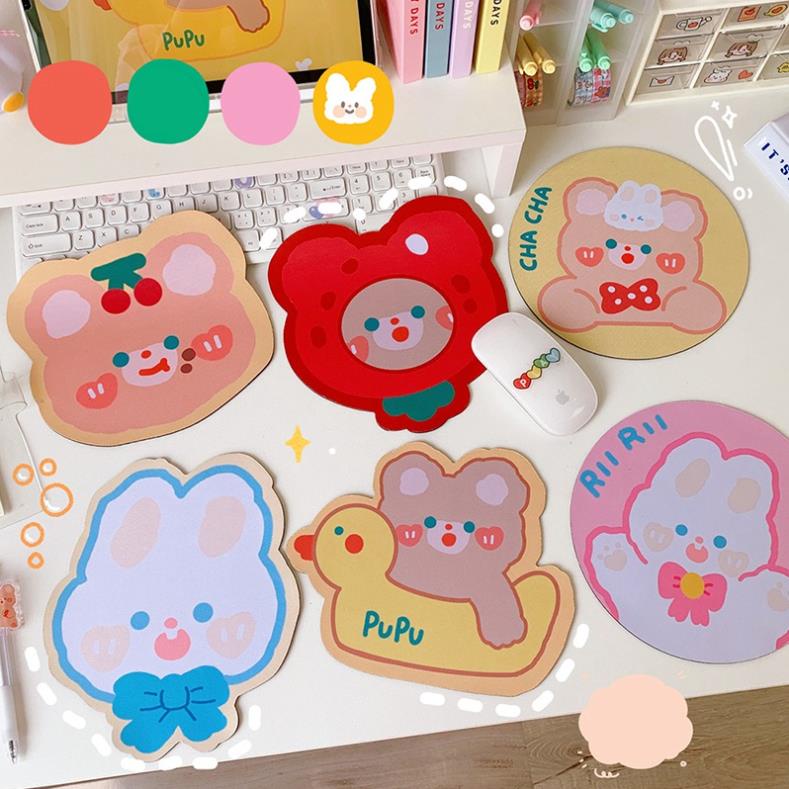 Miếng lót chuột chống trượt hình hoạt hình hoạ tiết dễ thương cute giá rẻ