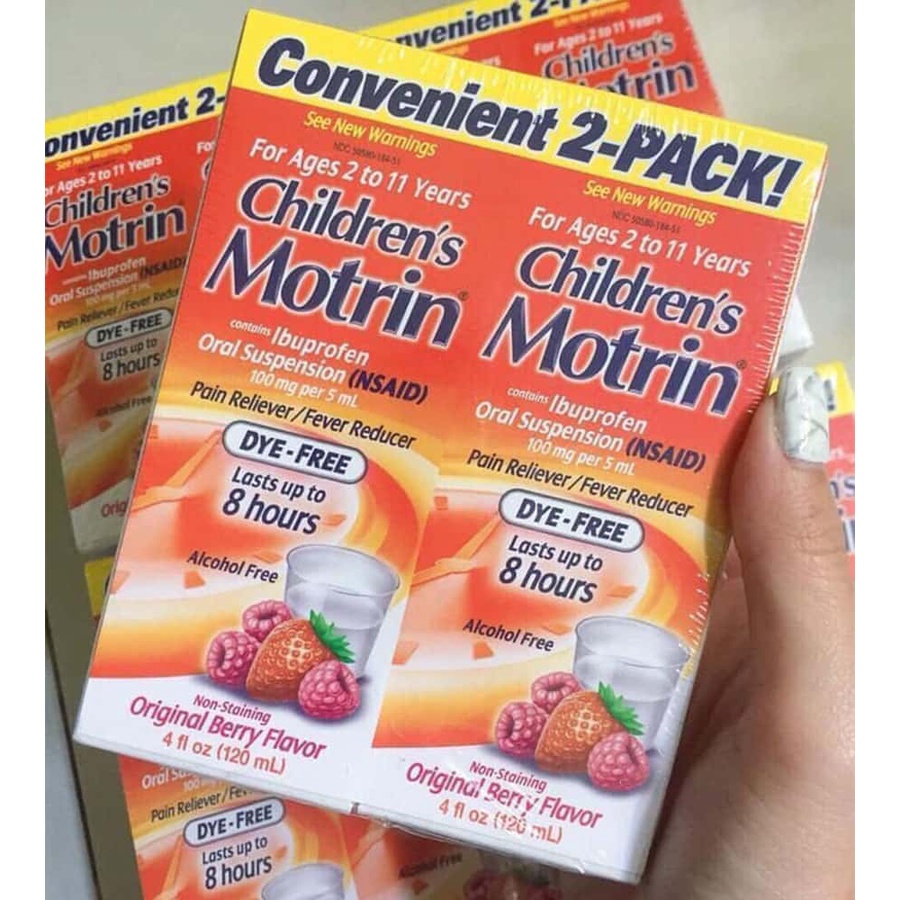 Siro hạ sốt cho trẻ 2-11 tuổi Children’s Motrin 120ml