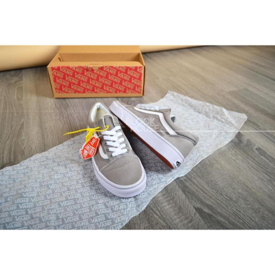 [Sale 3/3]GIÀY VANS OLD SKOOL GREY WHITE (Vans xám) [Sẵn Hàng] . ⋆ /