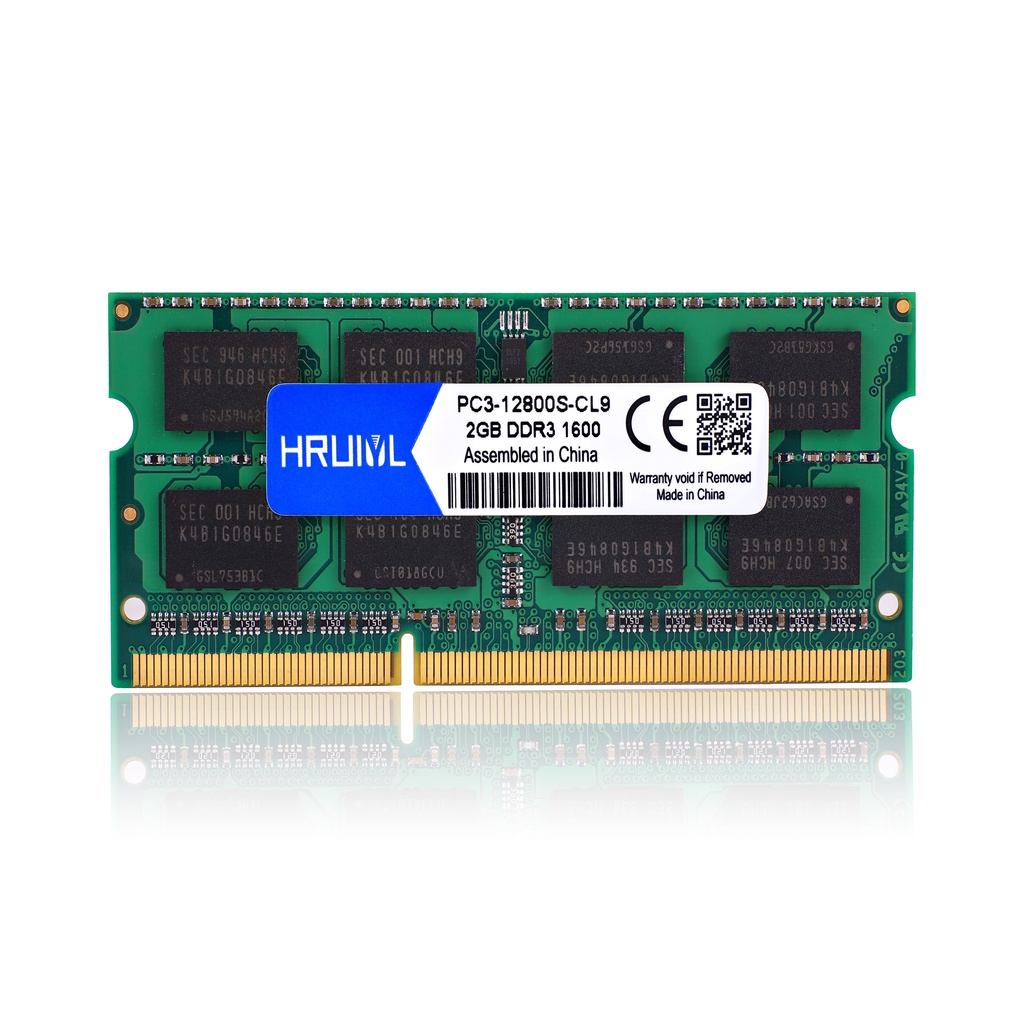 Thẻ nhớ RAM HRUIYL 2G 4G 8G DDR3 1600 MHZ 1600mhz SO-DIMM DDR3 4GB 8GB 2GB SDRAM PC3-12800S dành cho laptop