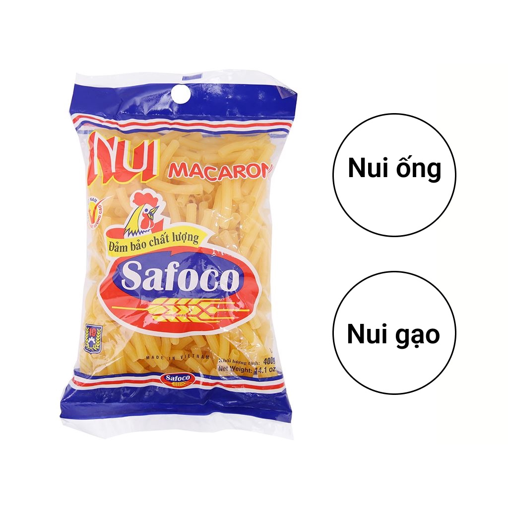 Nui ống dài Safoco 400g