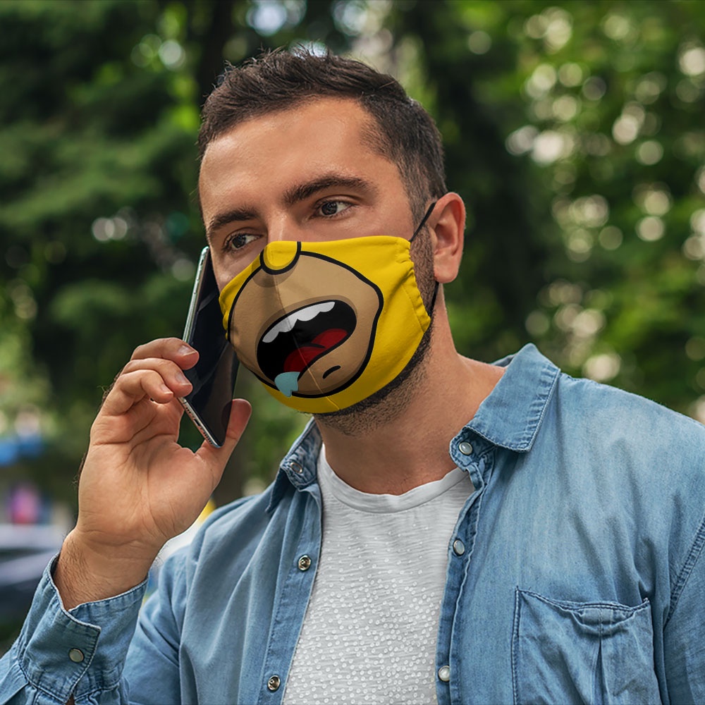 Khẩu trang hoạt hình dễ thương cho bé thú cưng trẻ em cute Hình Vẽ DRAWN CARTWELL bảo vệ toàn diện chất liệu vải mềm dàn