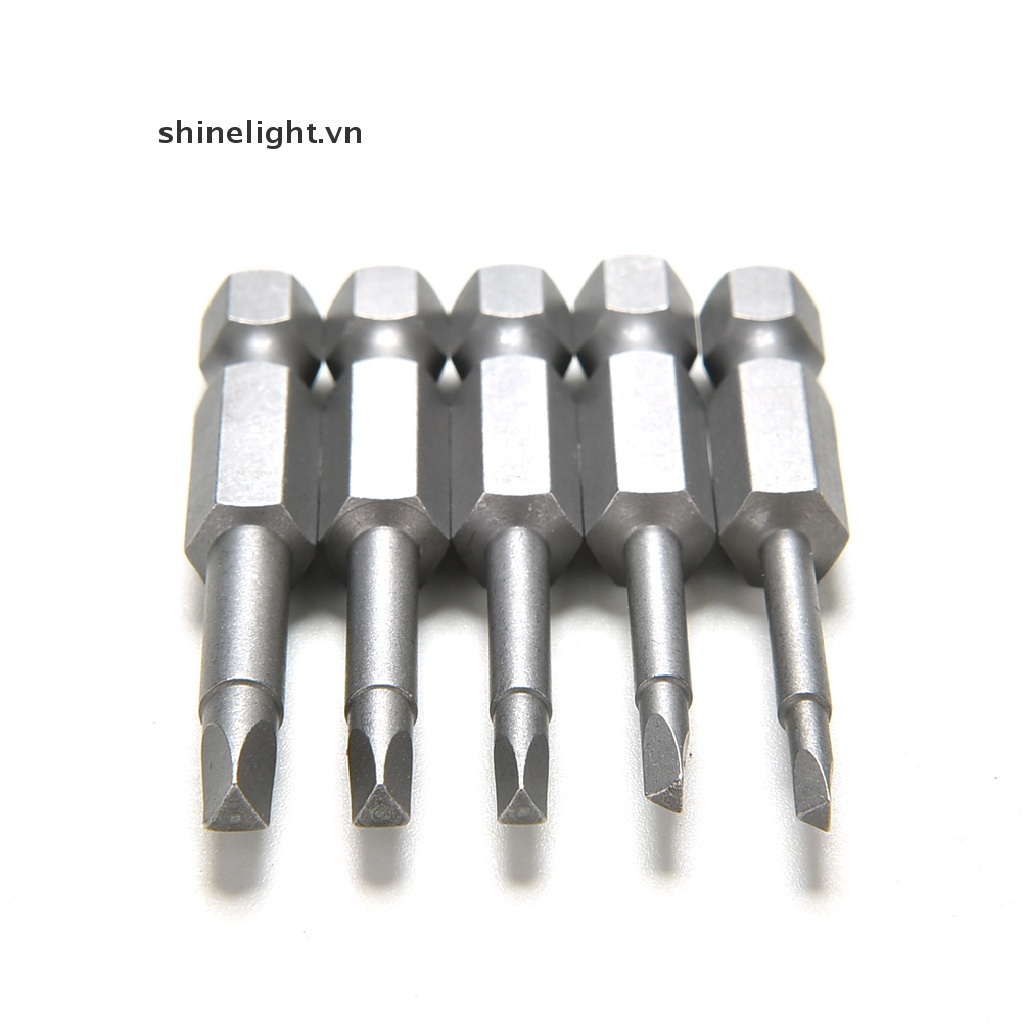 Set 5 Mũi Tuốc Nơ Vít Đầu Tam Giác Từ Tính Bằng Thép 1 / 4 50mm [S2]