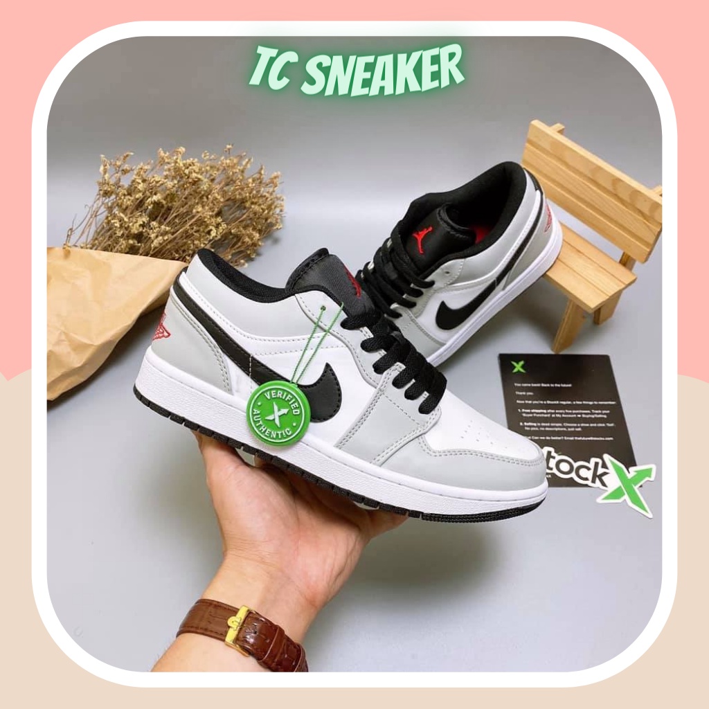 Giày 𝐉𝐨𝐫𝐝𝐚𝐧 1 cổ thấp smoke grey màu xám nam nữ, Giày 𝐉𝐨𝐫𝐝𝐚𝐧 1 nam nữ màu xám bản đẹp đầy đủ bill box