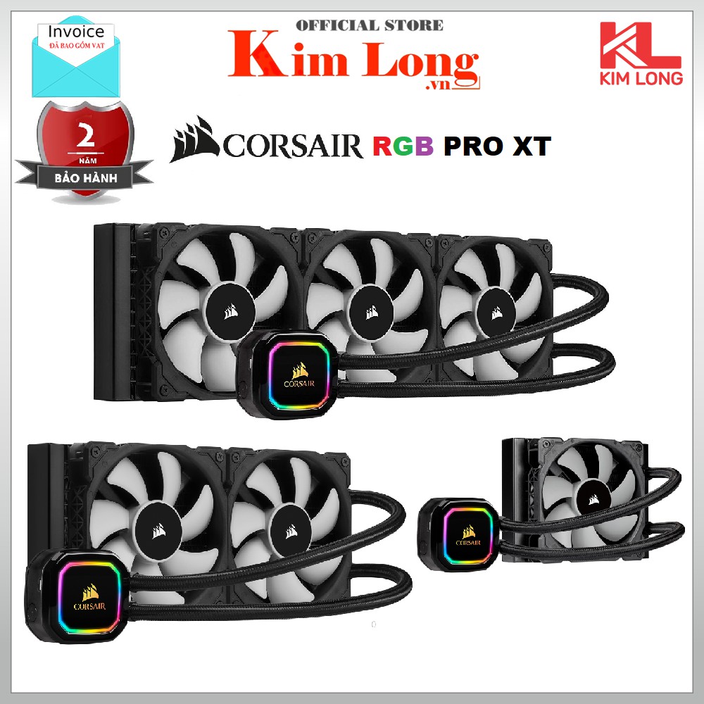 Tản nhiệt nước Corsair RGB PRO XT / Hydro Series RGB PLATINUM / ELITE CAPELLIX - Bảo hành 2 năm