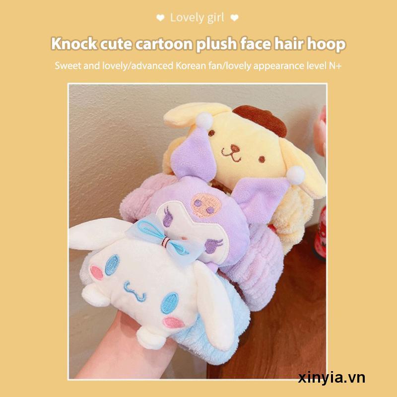 Băng Đô Cài Tóc Chống Trượt Hình Búp Bê Hoạt Hình Dễ Thương Cho Bé Gái