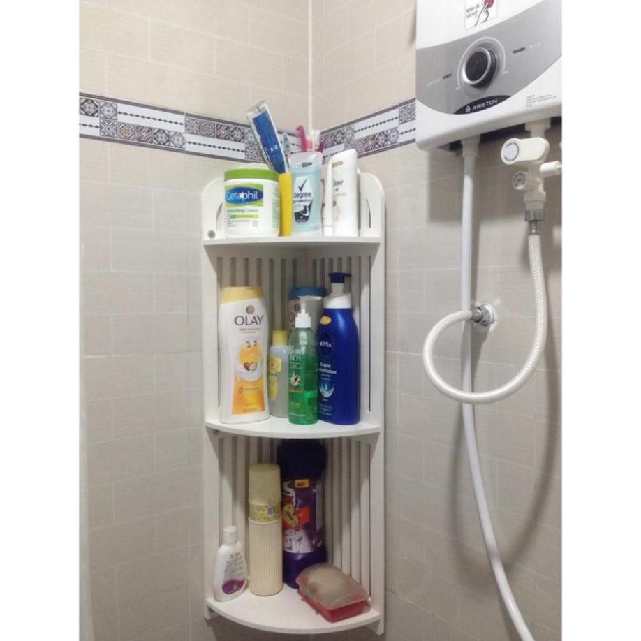 [ RẺ VÔ ĐỊCH] Kệ Góc hiện đại Kẻ Sọc 3 Tầng nhà tắm chống nước IG121 | BigBuy360 - bigbuy360.vn