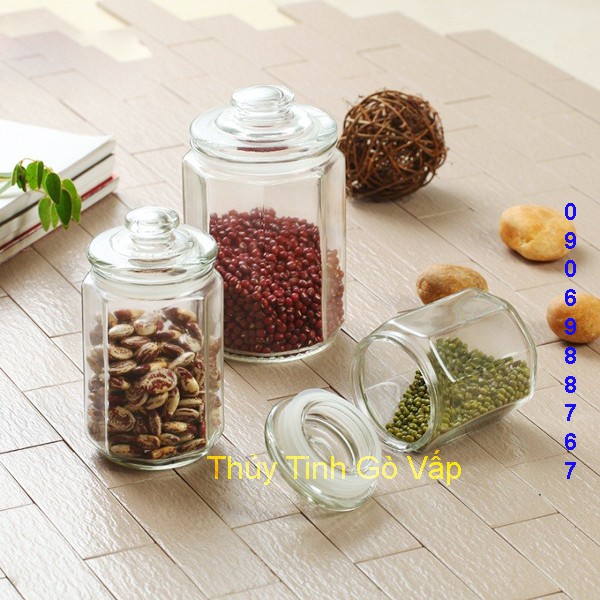 Lọ thủy tinh núm 550ml