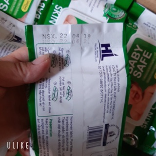 3 Gói Khăn ướt  Baby  không mùi 80gr