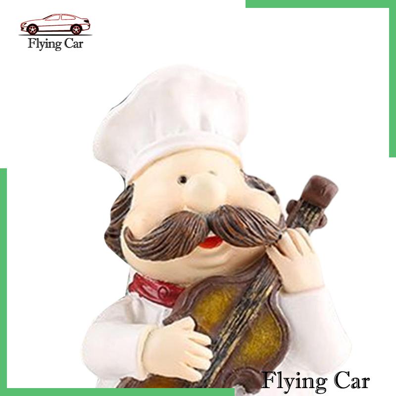 [Lzdjfmy2] 3 Bức Tượng Đầu Bếp Bằng Nhựa Resin Trang Trí Phòng Ăn / Cửa Hàng / Phòng Ăn