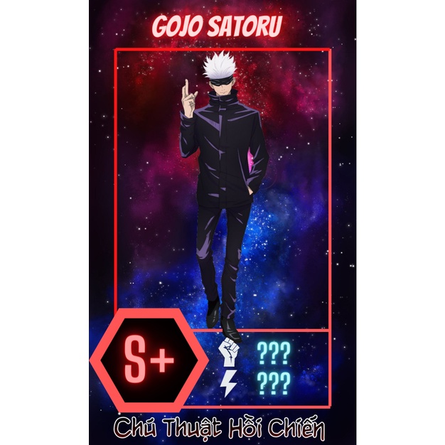 Thẻ trò chơi chú thuật hồi chiền - Card Game Jujutsu Kaisen ngẫu nhiên  18 nhân vật