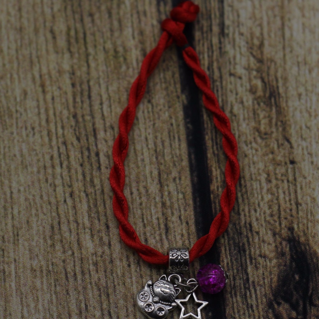 VT113 Vòng tay sợi đá 5 cái/lốc