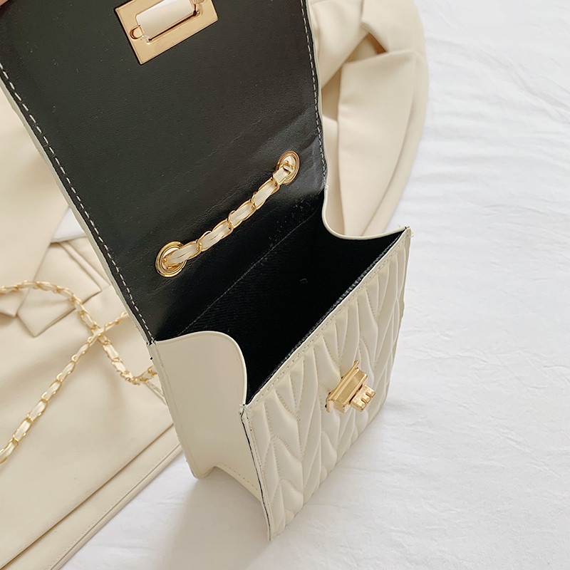 Túi đeo chéo vai IELGY phối dây xích thời trang mùa hè dành cho nữ