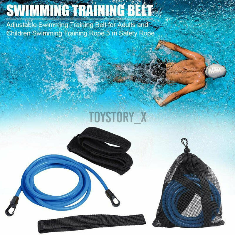 Swim Trainer Belt Swimming Resistance Tether Leash Pool Training Aid Harness