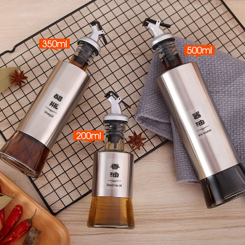 Bình Đựng Dầu Ăn / Nước Sốt Bằng Thép Không Gỉ
