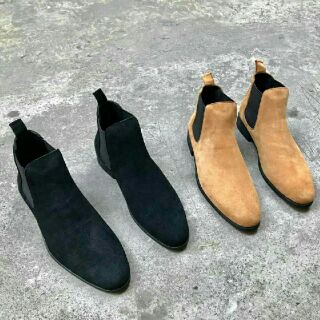 GIÀY CHELSEA BOOT DA BÒ LỘN