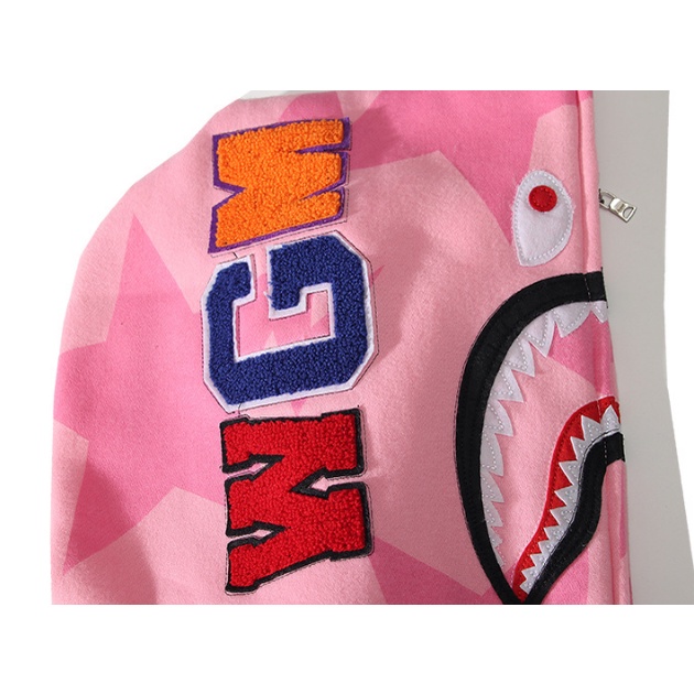 Áo Khoác Hoodie BAPE Họa Tiết Rằn Ri Unisex 0802