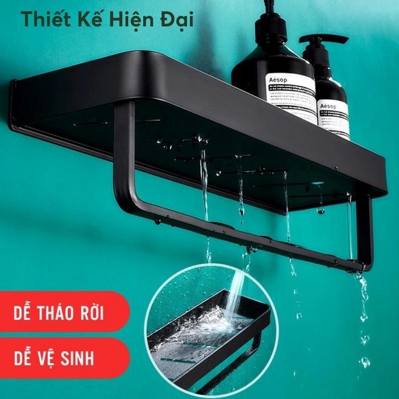 Kệ Phòng Tắm Cao Cấp Dán Tường(Không Khoan Tường),Kệ Nhà Tắm Sơn Tĩnh Điện Chống Gỉ Dễ Dàng Lau Chùi Và Lắp Đặt