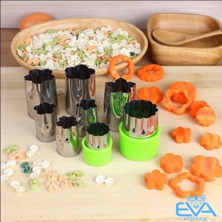 Bộ Dụng Cụ 8 Khuôn Tạo Hình Rau Củ Quả Inox