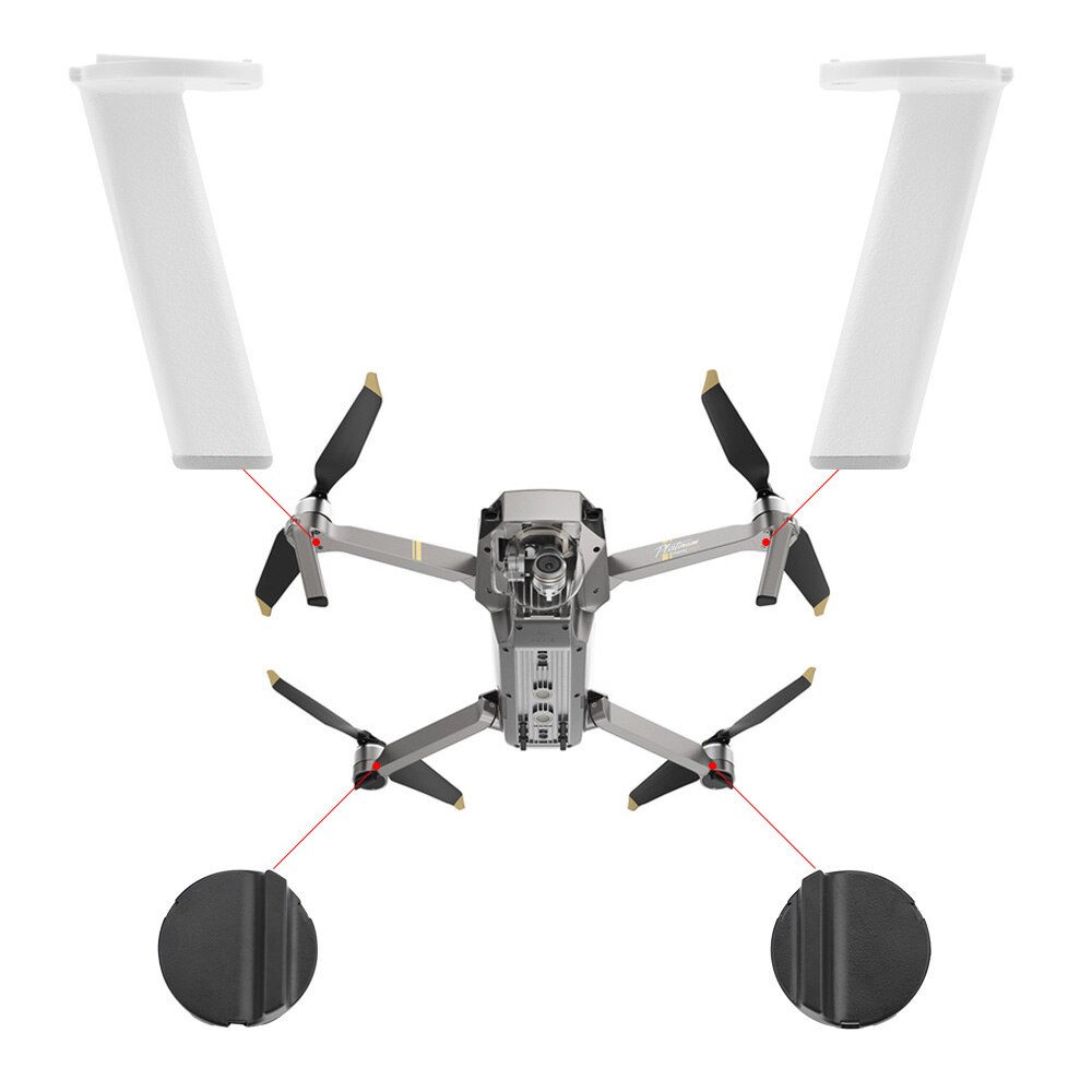 Bộ Chân Đáp Trái Phải Thay Thế Cho DJI Mavic Pro Platinum Snow whit