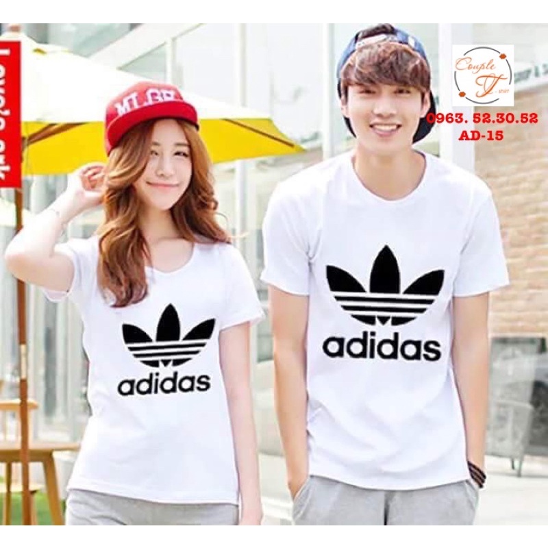 [SALE CHÀO HÈ]  Áo Đôi, Áo Cặp Nam Nữ Adidas AD-15